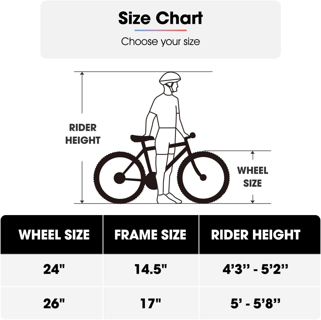 HILAND 24 26 inch Mountain Bike for Men Women, 18 Speeds High-Carbon Steel Frame, Sport Cycling MTB Bicycle for Adult