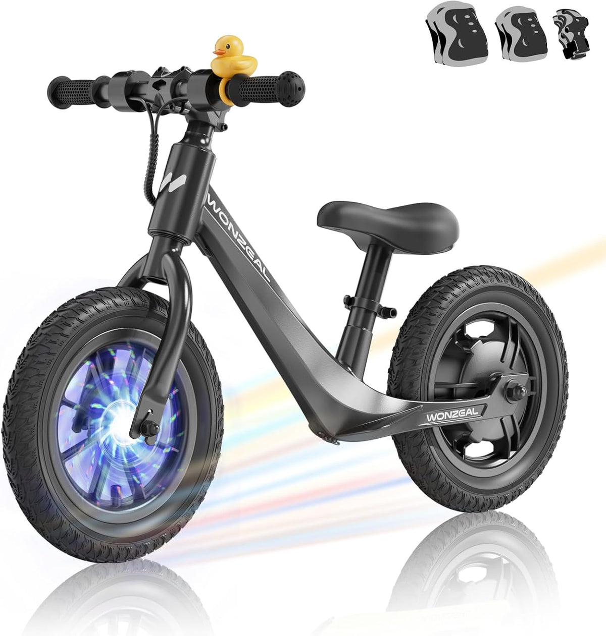 Electric Balance Bike for Kids Ages 3-5,150W Toddler Balance Bikes with12 inch Pneumatic Tire, Adjustable Seat, Electric Bike for Kids Ages 3-5 