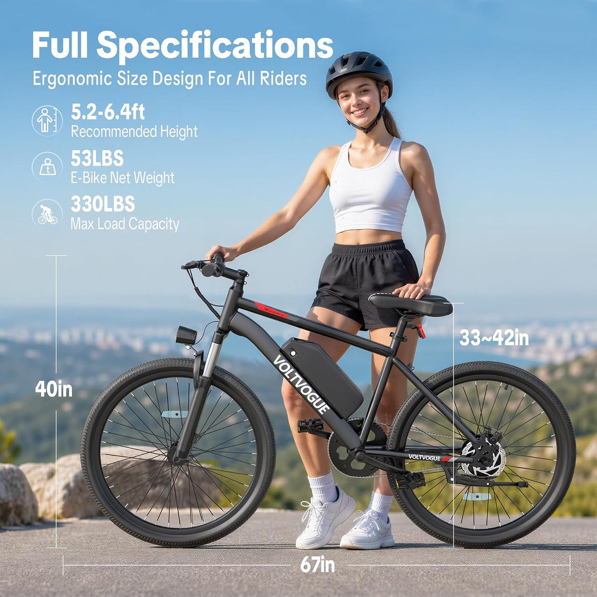 1000W Peak Electric Bike for Adults,up 45 Miles Removable Battery Ebike, 26" Electric E Bike with 3-Speed,Adult Electric Bicycles for Commute Beach Snow Womens/Man All Terrain