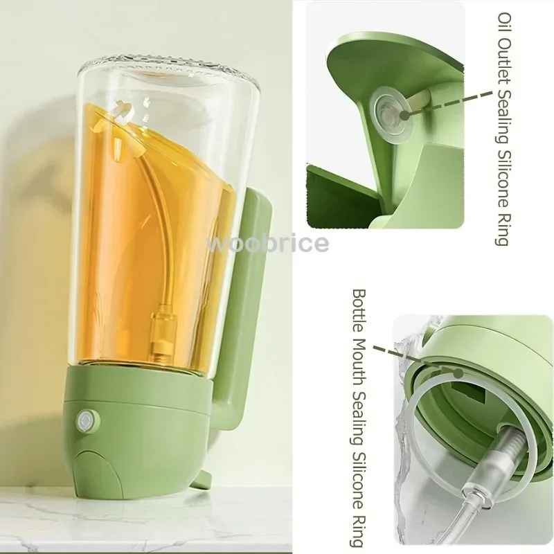 500ml Glass oil spray kitchen Spray Oil Sprayer Bottle Spray Oil Dispenser Oils Jar Cruet BBQ Baking Roasting Picnic Tool