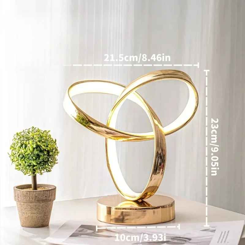 Desk Lamp Modern Night Light Tri Color Infinite Dimming USB Creative Spiral Table Lamp Bedroom Living Room Bedside Table Decor