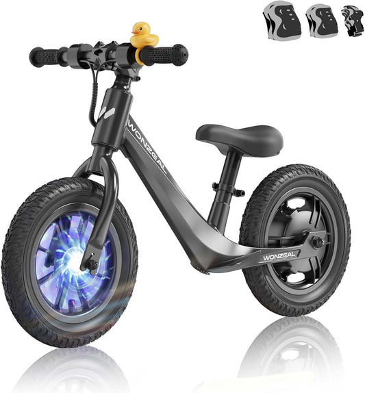 Electric Balance Bike for Kids Ages 3-5,150W Toddler Balance Bikes with12 inch Pneumatic Tire, Adjustable Seat, Electric Bike for Kids Ages 3-5 ﻿