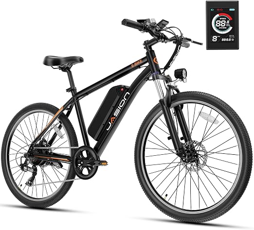 Jasion EB5 Electric Bike for Adults 26" tire with 1000W Peak Motor