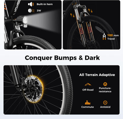 Jasion EB5 Electric Bike for Adults with Peak 1000W Brushless Motor