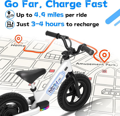 Hiboy BK1 Kids Electric Balance Bike, Ages 3-5, 12-Inch Tires, UL 2272