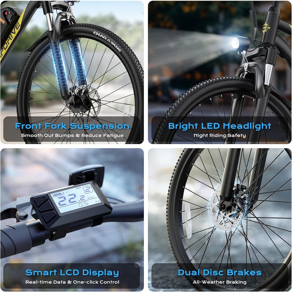 Electric Bike for Adults, 26" Mountain Ebike with 750W Motor