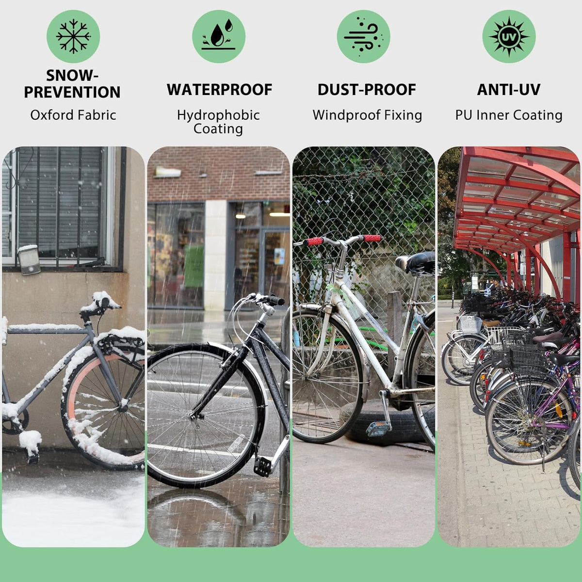 Bike Cover Waterproof Outdoor Storage Bicycle Cover for 1 Bike