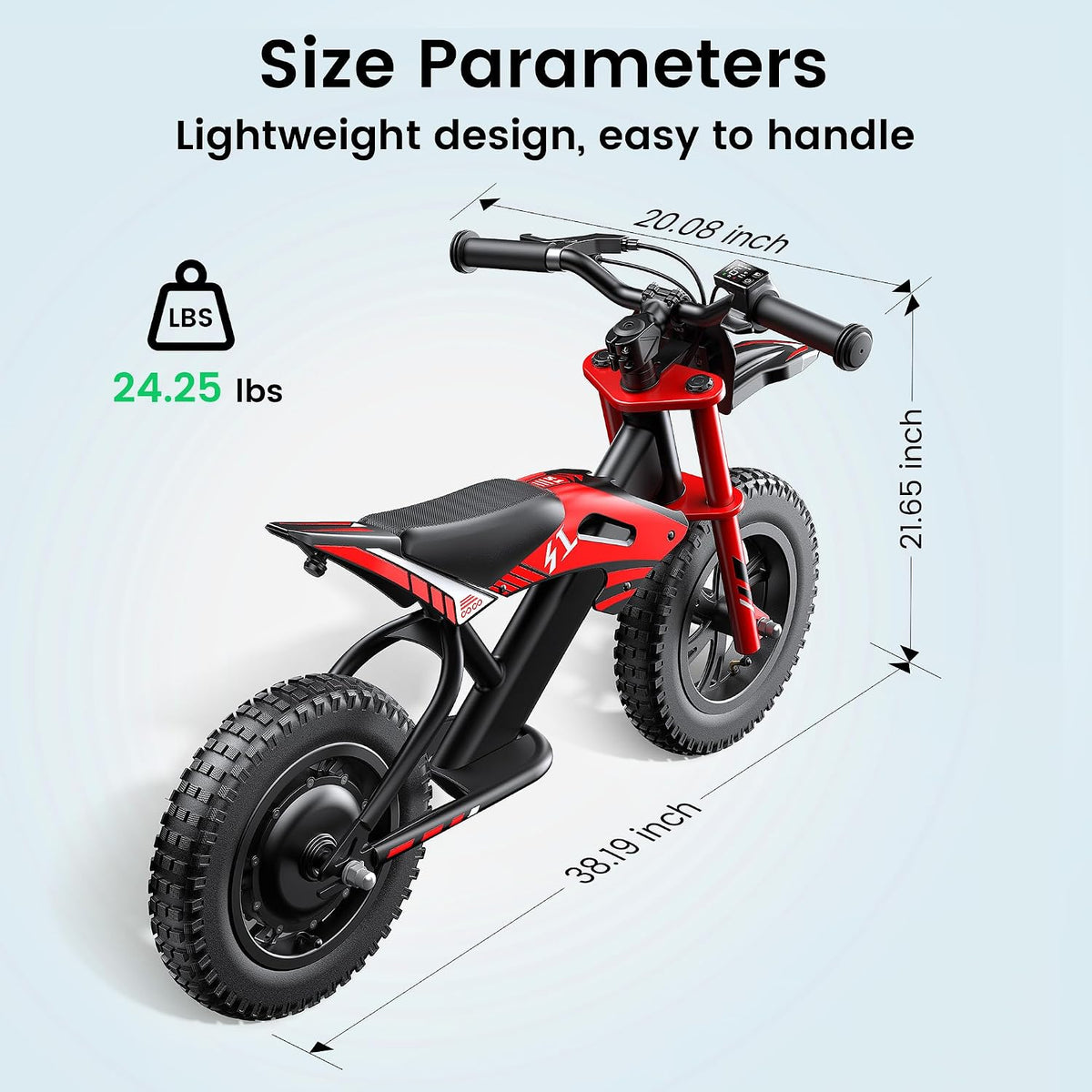 Gyroor S1 Electric Balance Bike for Kids Ages 3-6, 200W Motor, 3 Speeds